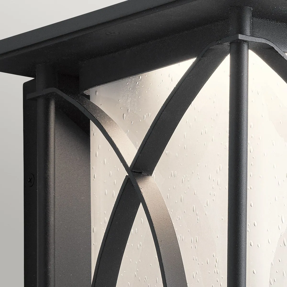 Netlighting Kichler Ashbern Outdoor 1 Light Wall Lantern Textured Black IP44 2