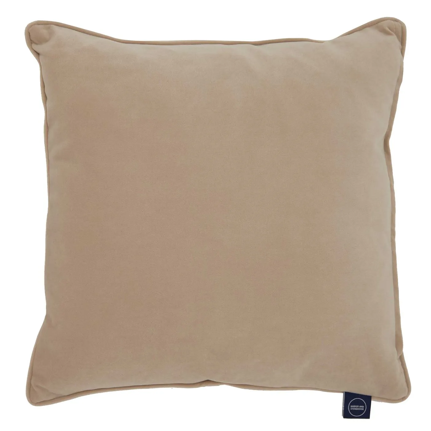 Plush Velvet Cushion, Natural