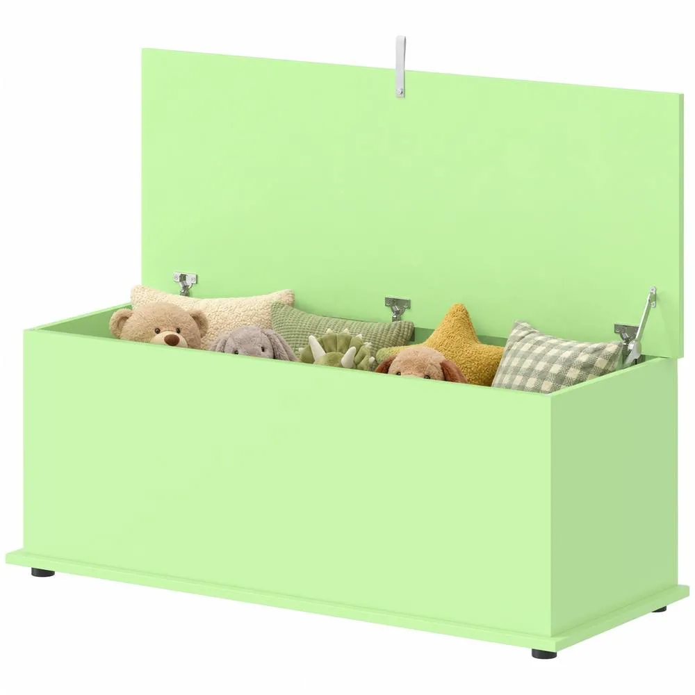 HOMCOM Storage Chest With Lid, 114L Storage Box, Green