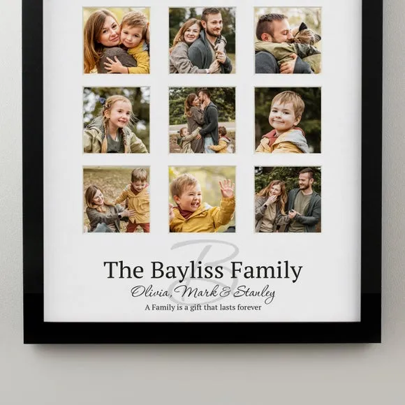 Personalised Family Multi Photo Frame 2