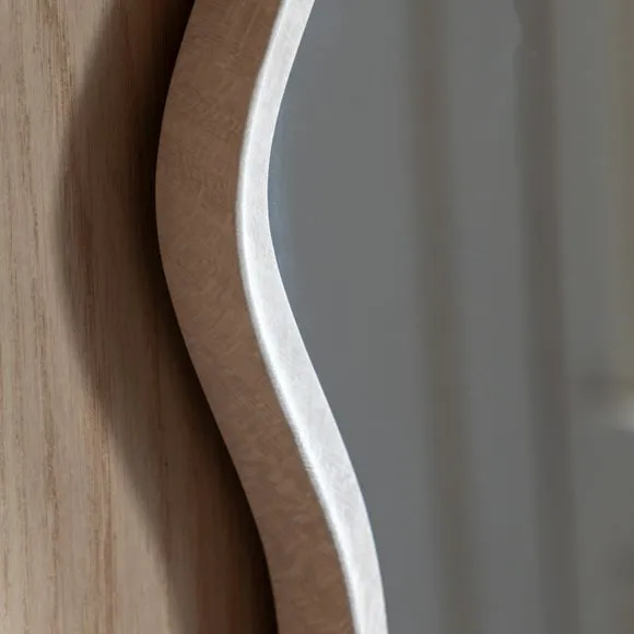 Cedar & Sage Seabrook Wave Round Wall Mirror 3