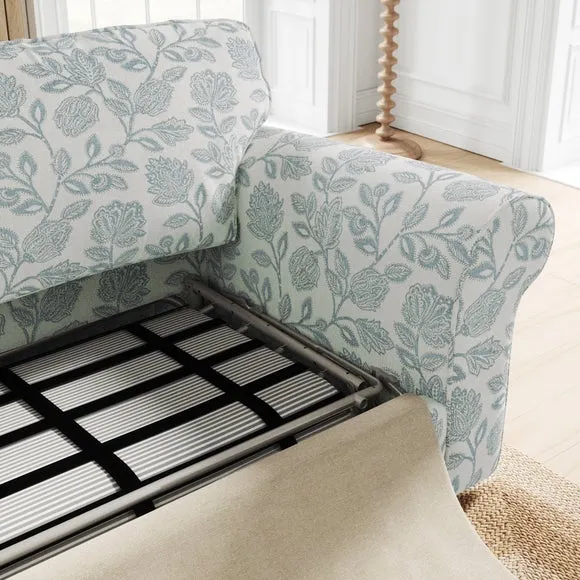 Flori Woven Floral Fabric 2 Seater Sofa Bed 3