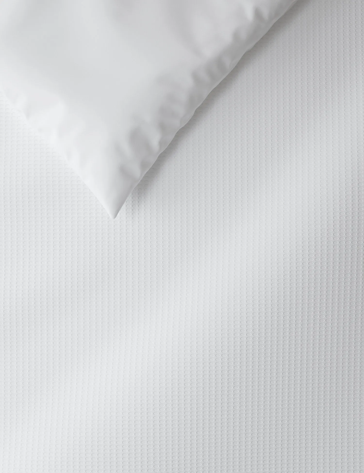 M&S Pure Cotton Waffle Bedding Set White