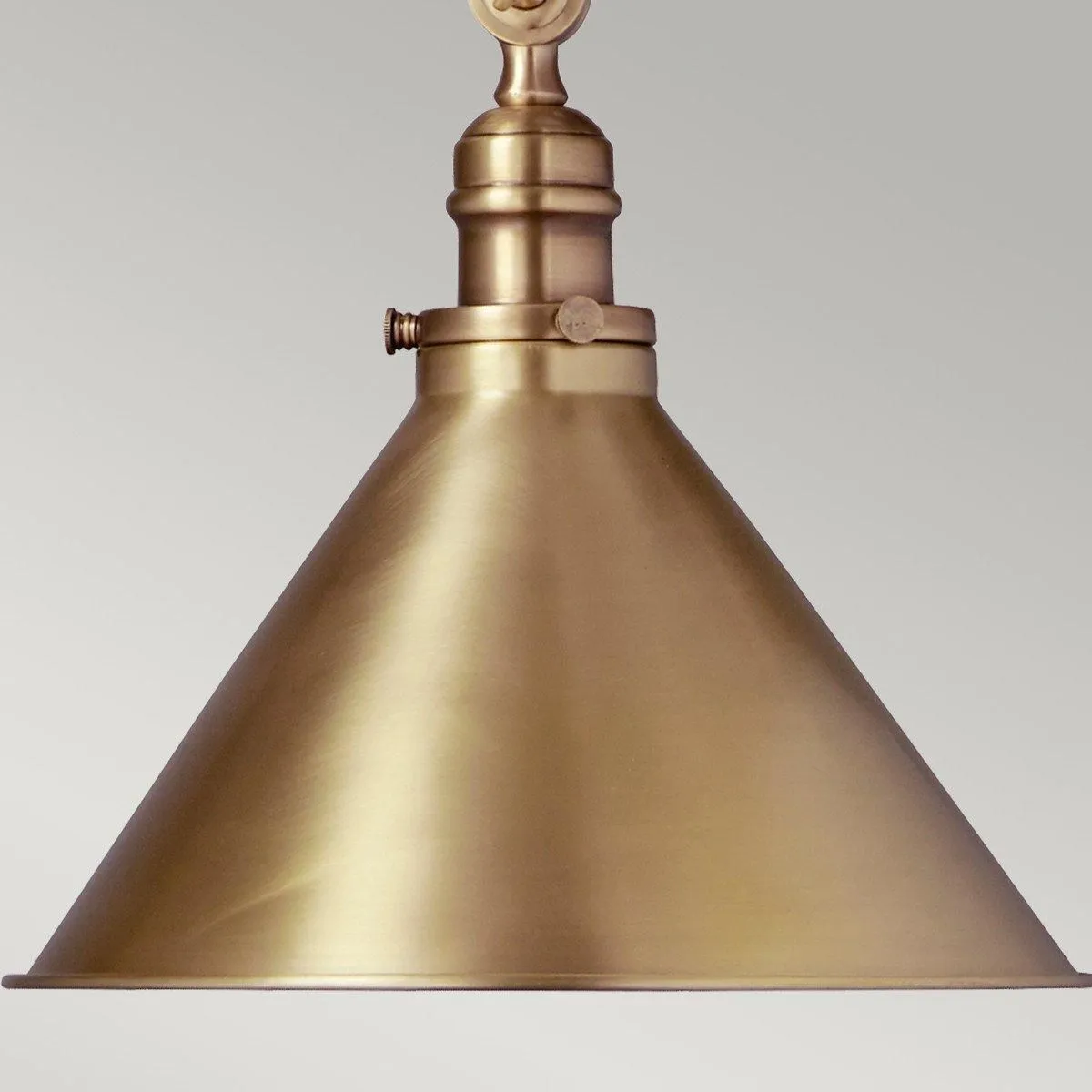 Netlighting Provence 1 Light Indoor Wall Ceiling Light Antique Brass E27 in Yellow 3