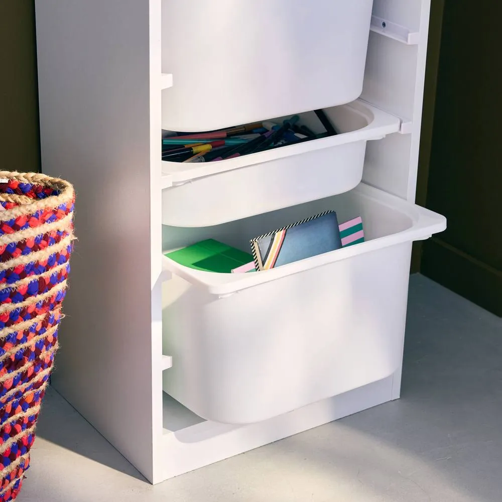 sweeek Children's storage unit with 4 storage bins in White 4