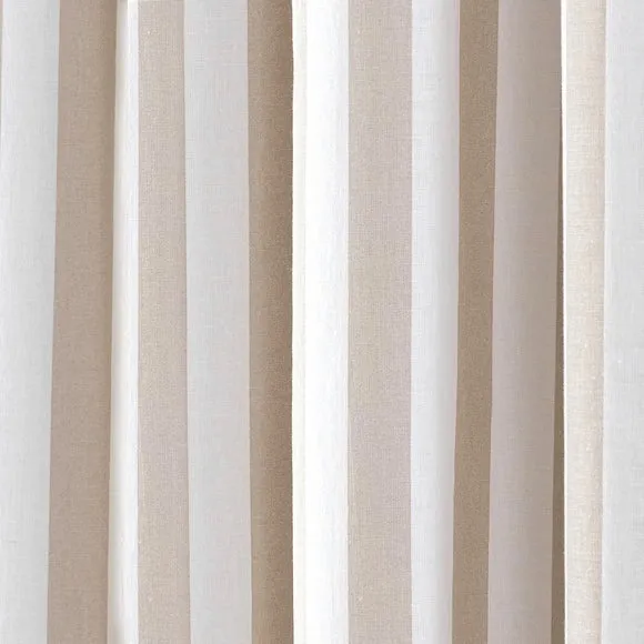 Durham Stripe 100% Cotton Tab Top Curtains 3
