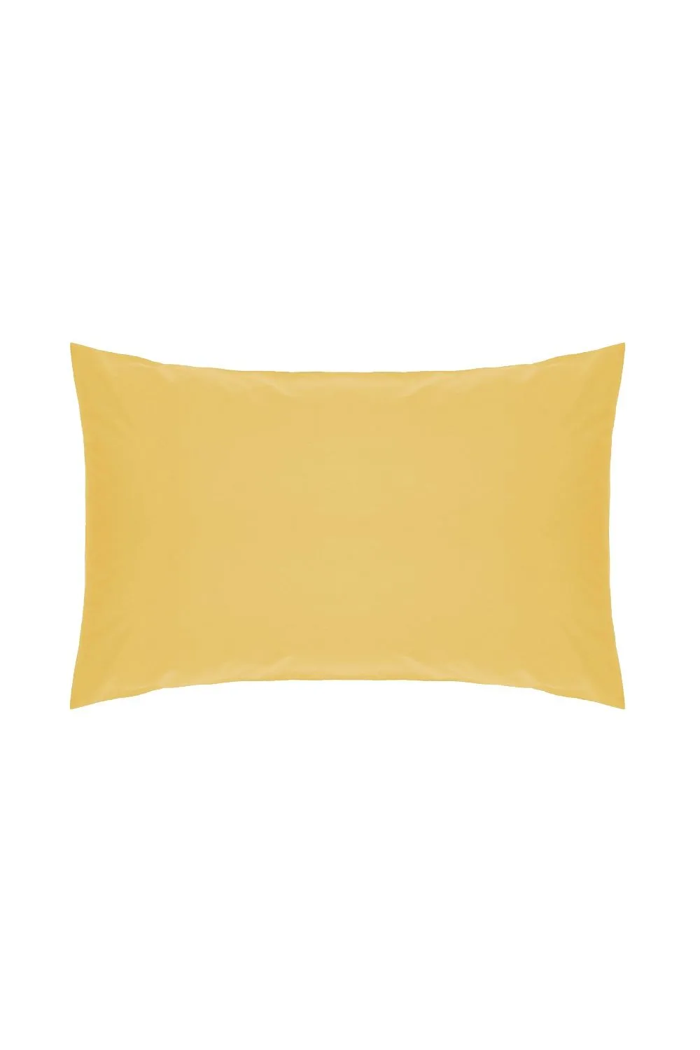 Belledorm Easy Care 200 Thread Count Cotton Polyester Percale Housewife Pillowcase in Mustard