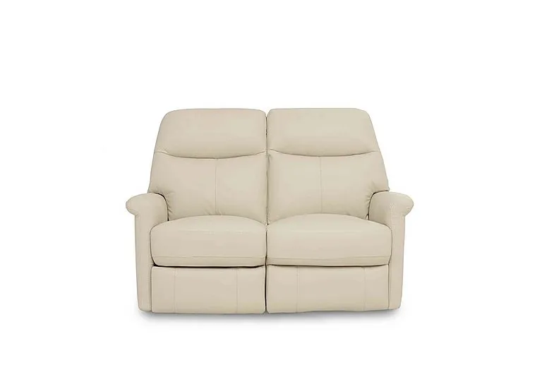 Compact Collection Lille 2 Seater Leather Sofa - BV Bisque