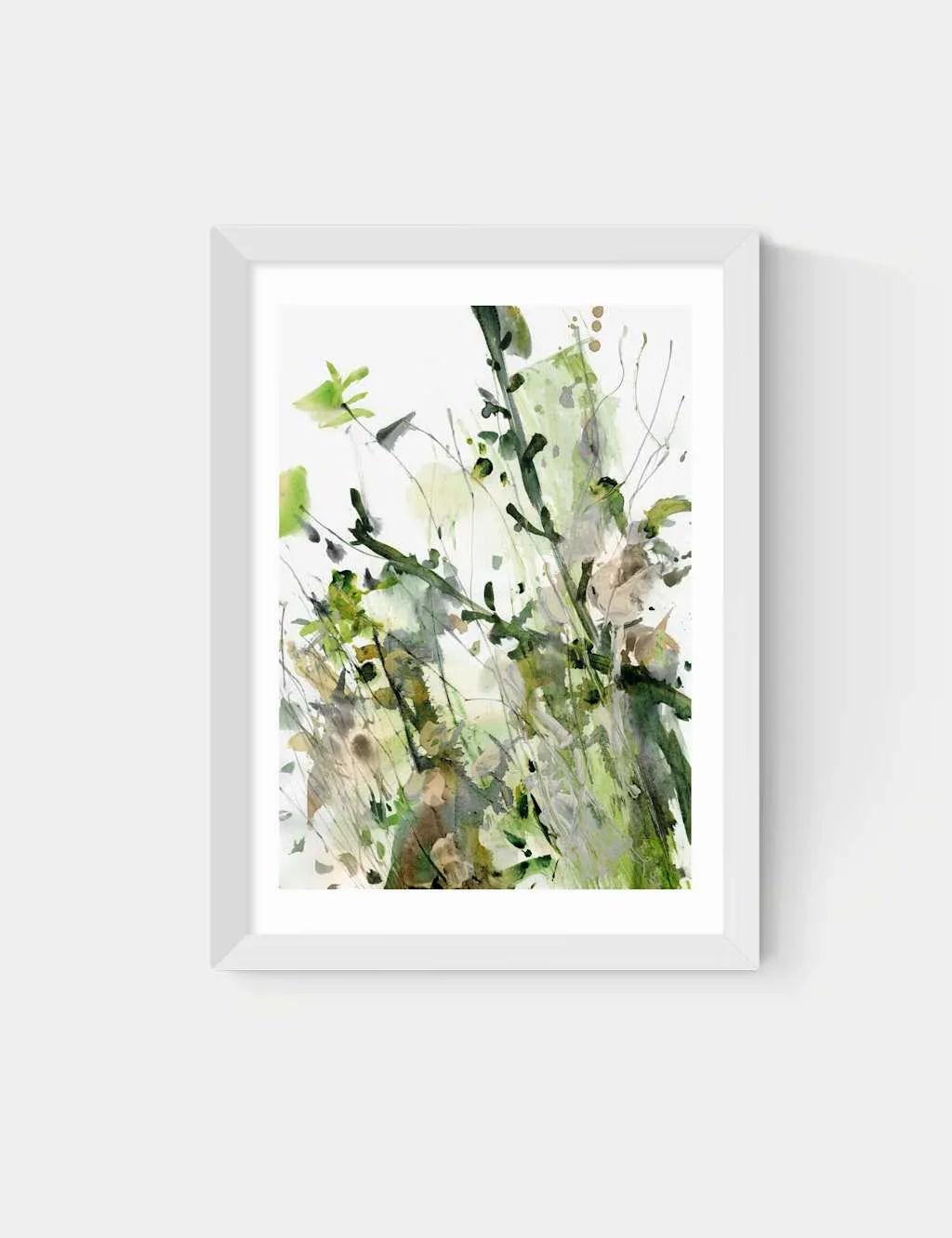 East End Prints Nature's Way Floral Framed Art White