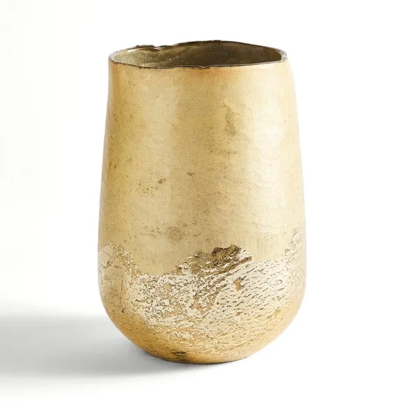 Recycled Glass Gold Foil Vase 3