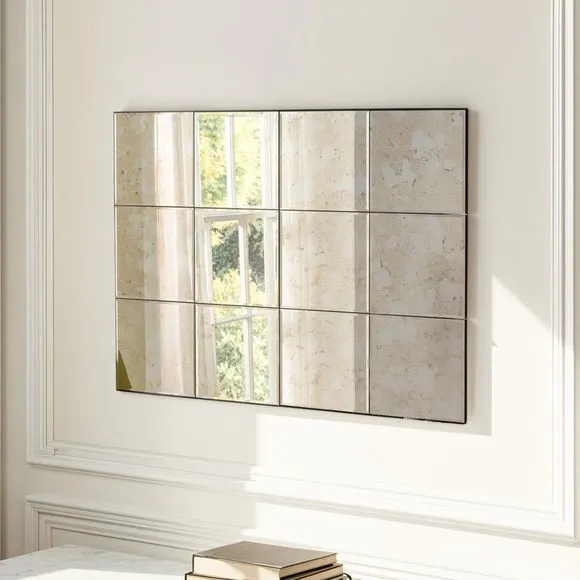 Yearn Manhattan Antique Window Rectangle Wall Mirror