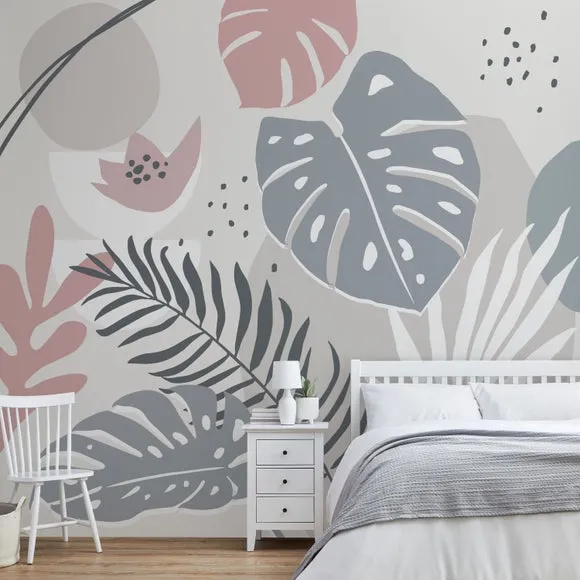 Tropical Abstract Wall Mural 1