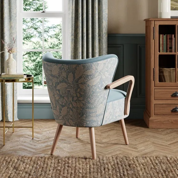 Eliza Wooden Arm Occasional Armchair 2