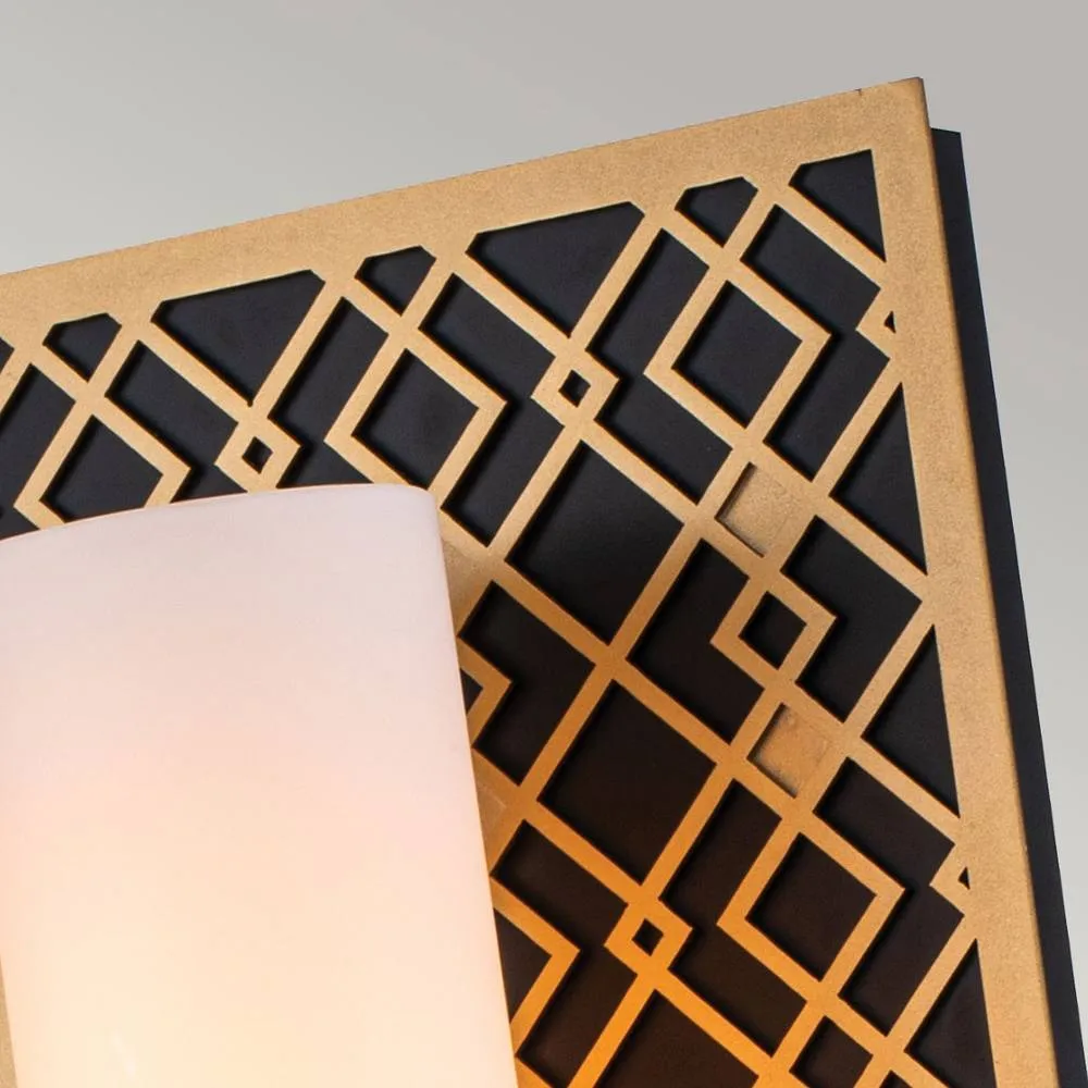 Netlighting Ziggy Bathroom Wall Lamp Lacquered Gold IP44 5