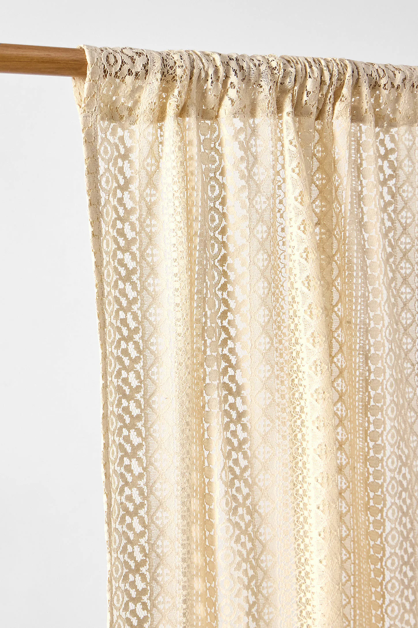 Lace Cafe Curtains - White 4