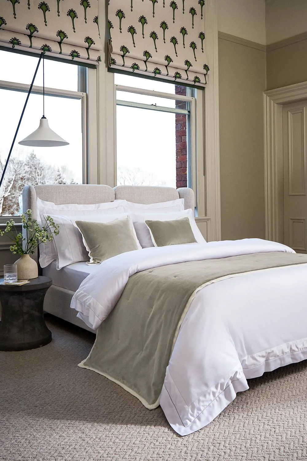 CHRISTY 'Balmoral' Luxury Cotton Sateen Hotel Duvet Cover Sets in White