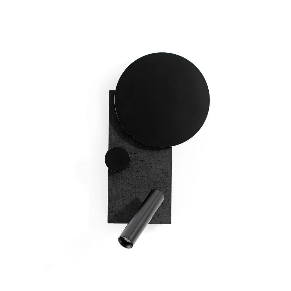 Netlighting Klee Left Reading Light Textured Black 2700K 2