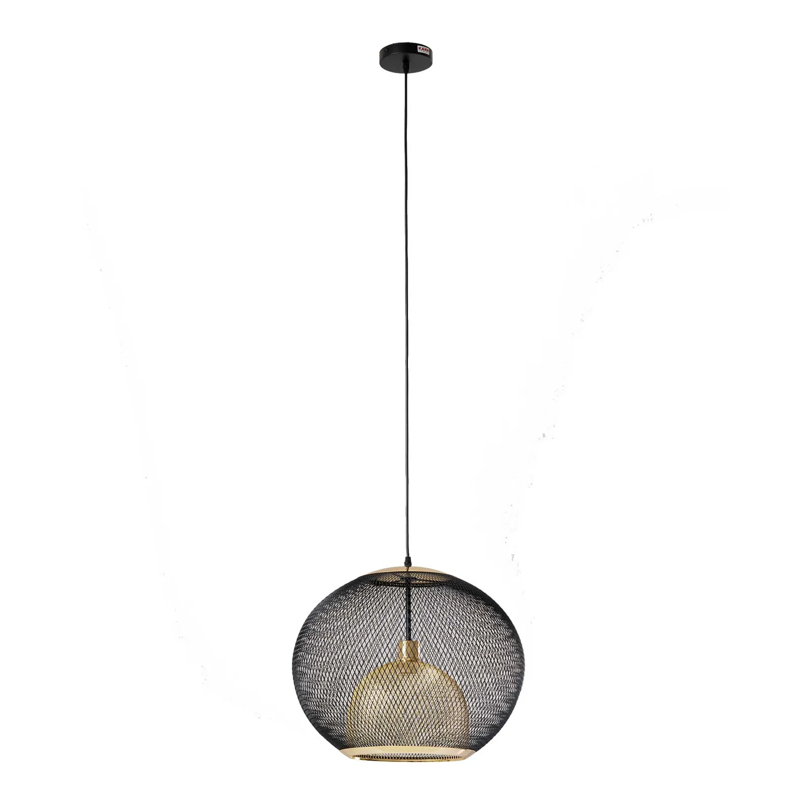 Duo Dome Pendant Light, Black Metal | Barker & Stonehouse