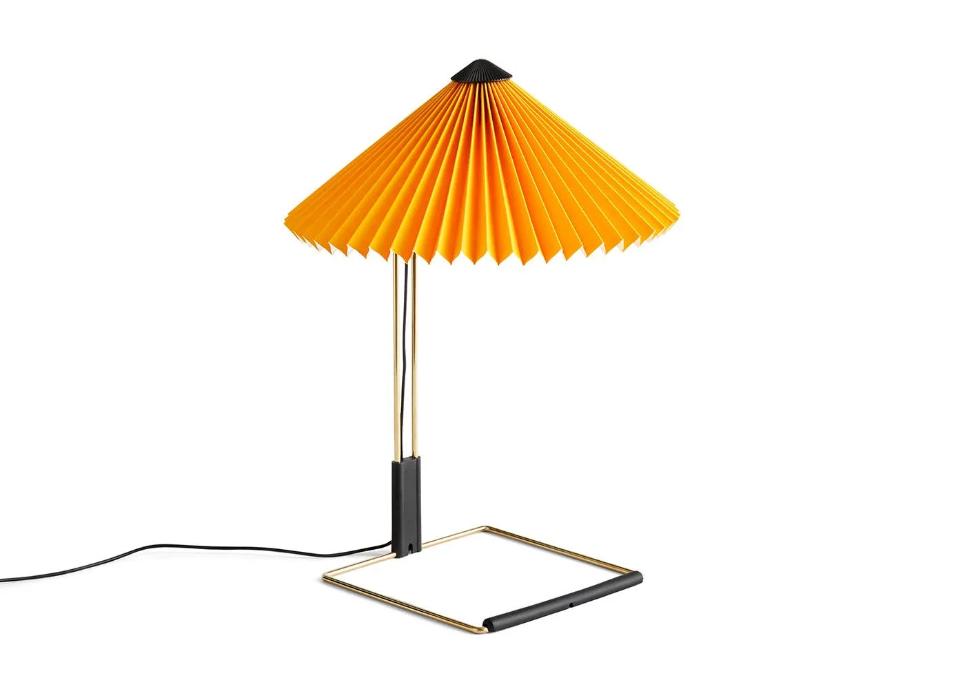 HAY Matin LED Table Lamp Yellow & Brass Small