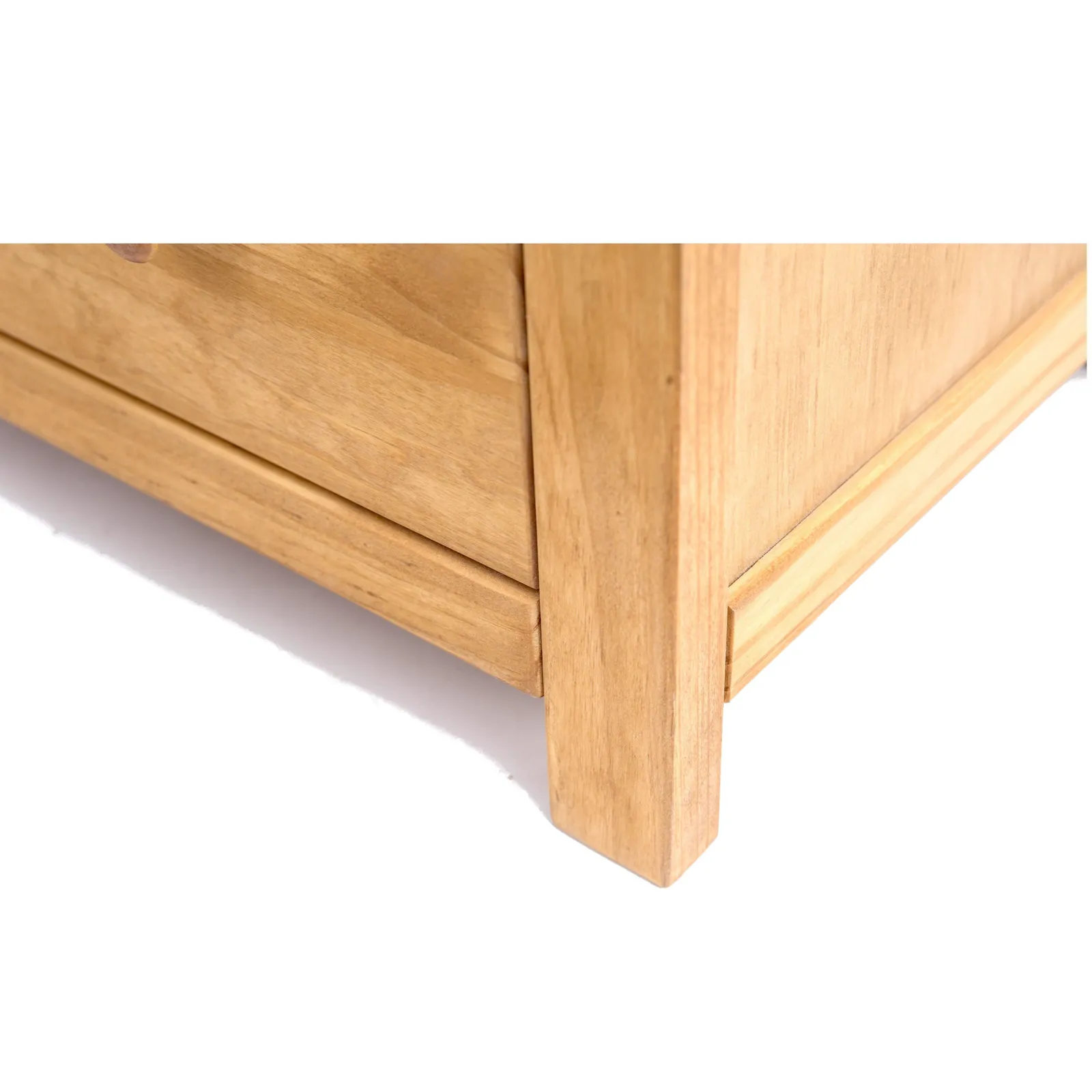 Cabinet Bits Lugo 6 Drawer Chest of Drawers Bras Drop Handle in Light Brown 5