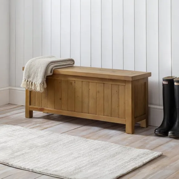 Caleb Wooden Storage Bench
