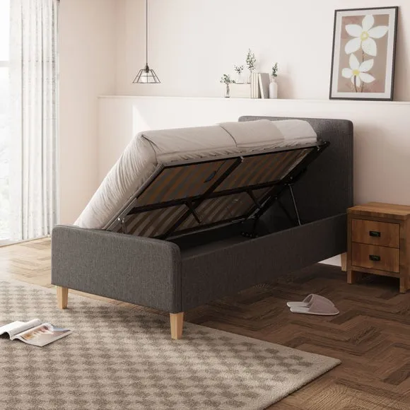 Ashbourne Fabric Side Lift Ottoman Bed Frame 2