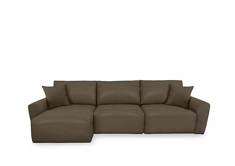 Gemini NC Leather 3 Seater Power Glider Sofa with Left Hand Facing Chaise Storage