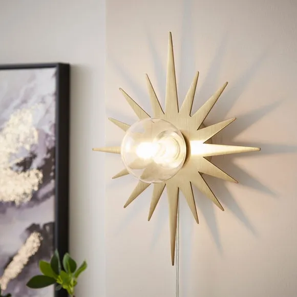 Celestial Star Plug In Wall Light