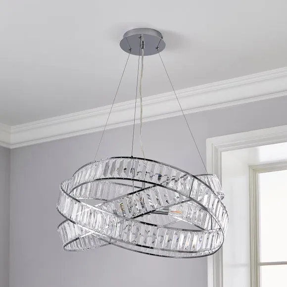 Lilia 3 Light Jewel Semi Flush Ceiling Light 2