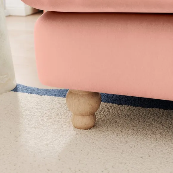 Martha Vintage Velvet Full Corner Sofa 4