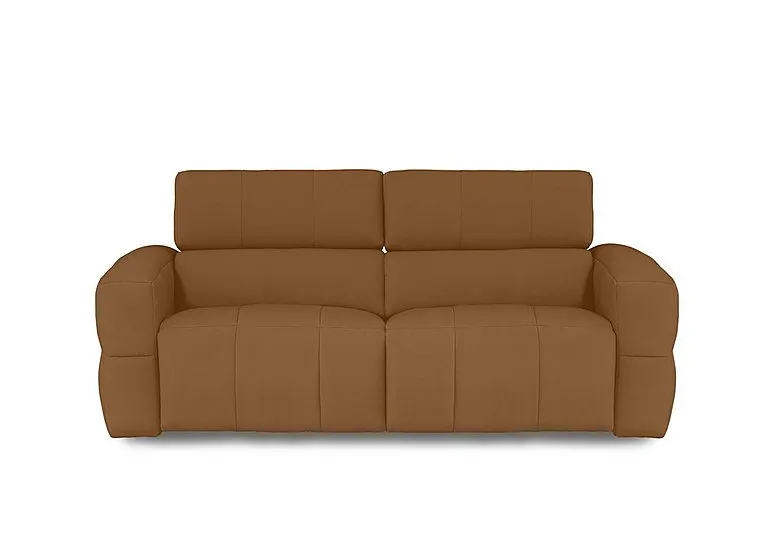 Cube Fabric 3 Seater Power Recliner Sofa with Power Headrests