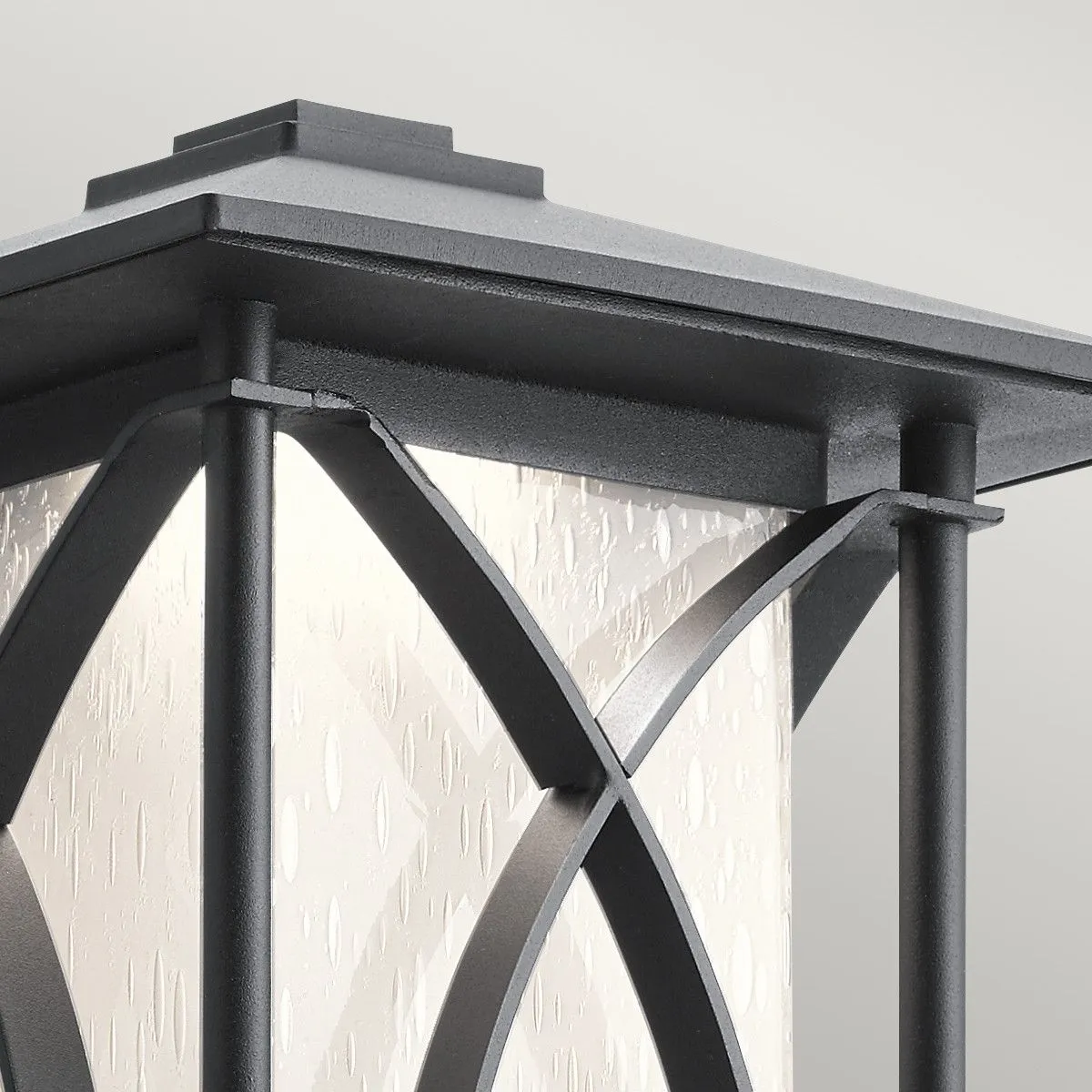 Netlighting Kichler Ashbern Outdoor 1 Light Wall Lantern Textured Black IP44 2