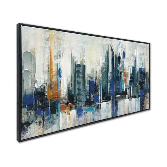 City Skyline by Joanne Last Framed Canvas 4
