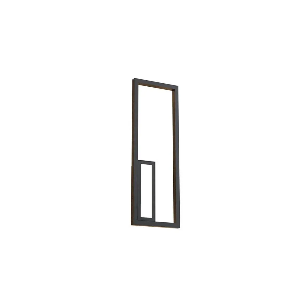 Netlighting Boutique Rectangle Wall Lamp Dimmable 21W LED 3000K 1130lm Black