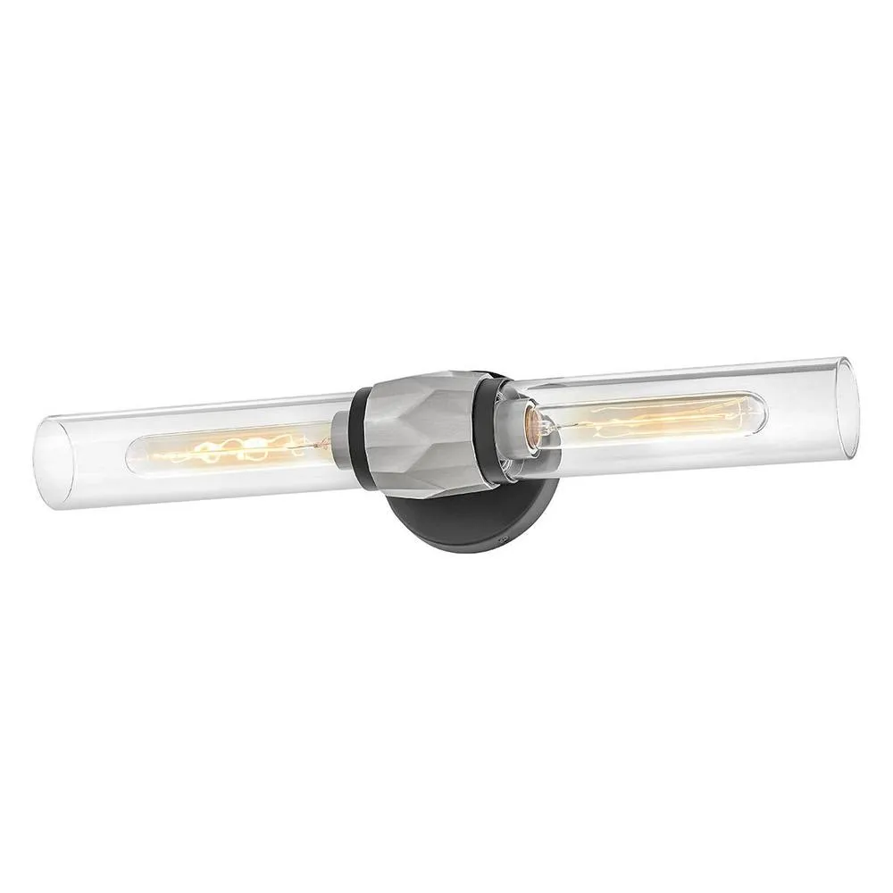 Netlighting Hinkley Ellison Bathroom Wall Lamp Black Nickel IP44 2x E27 4