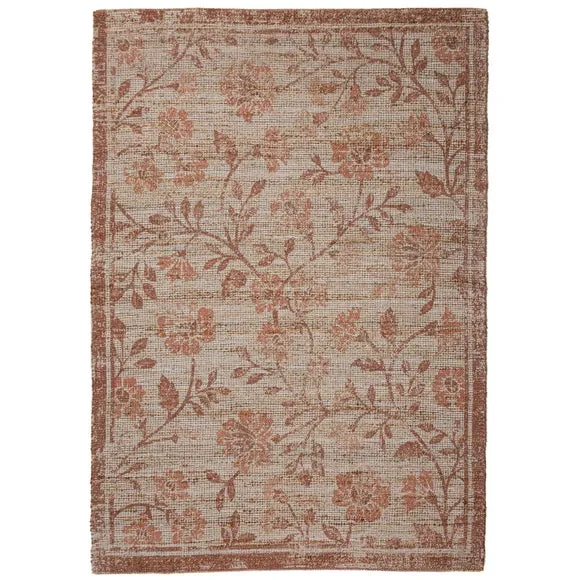 Dua Floral Jute Rug 5
