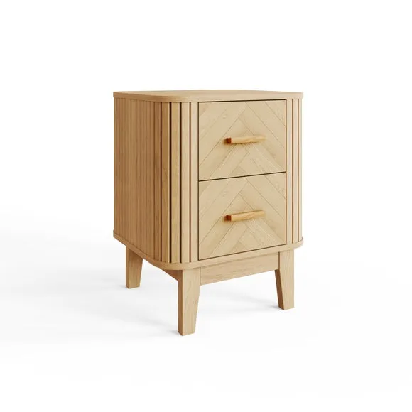 Dex Chevron Bedside Table 3