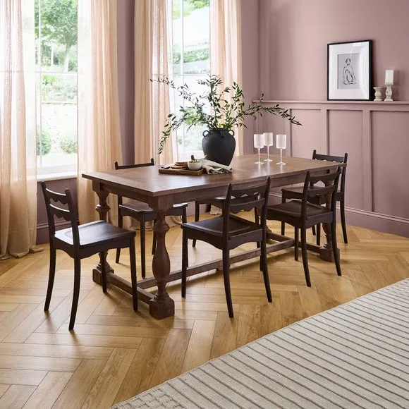 Bridget 6 to 8 Seater Rectangular Dining Table, Mango Wood