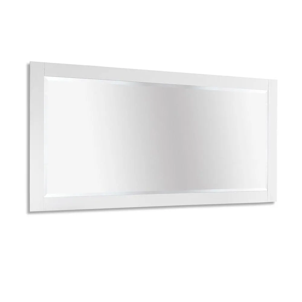 Statement Furniture Edward Hopper Wall Mirror 140x70cm in White 3