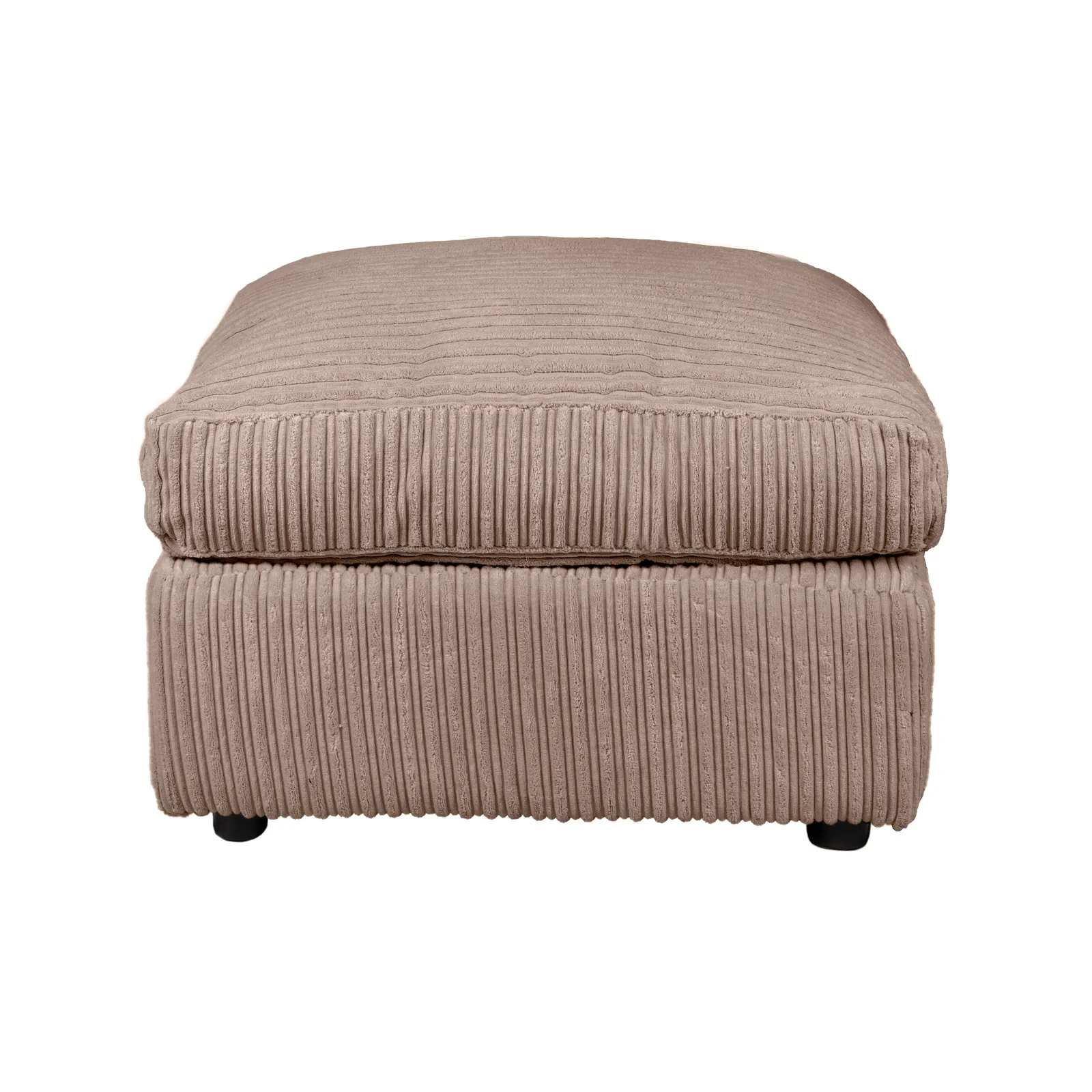 Blake Jumbo Cord Footstool Brown