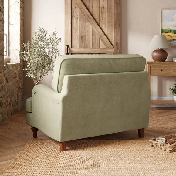 Beatrice II Soft Tonal Chenille Snuggle Chair 2