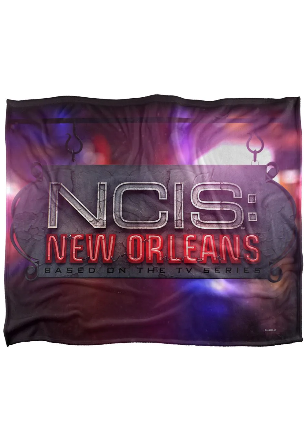 ViacomCBS/Nickelodeon Ncis:New Orleans Neon Sign Silky Touch Super Soft Throw Blanket 152 X 127 cm in White