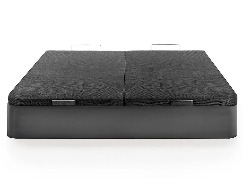 Vente-unique Ottoman Storage Bed Base - 180 X 200 Cm - Matt Black - HESTIA By YSMÉE 2