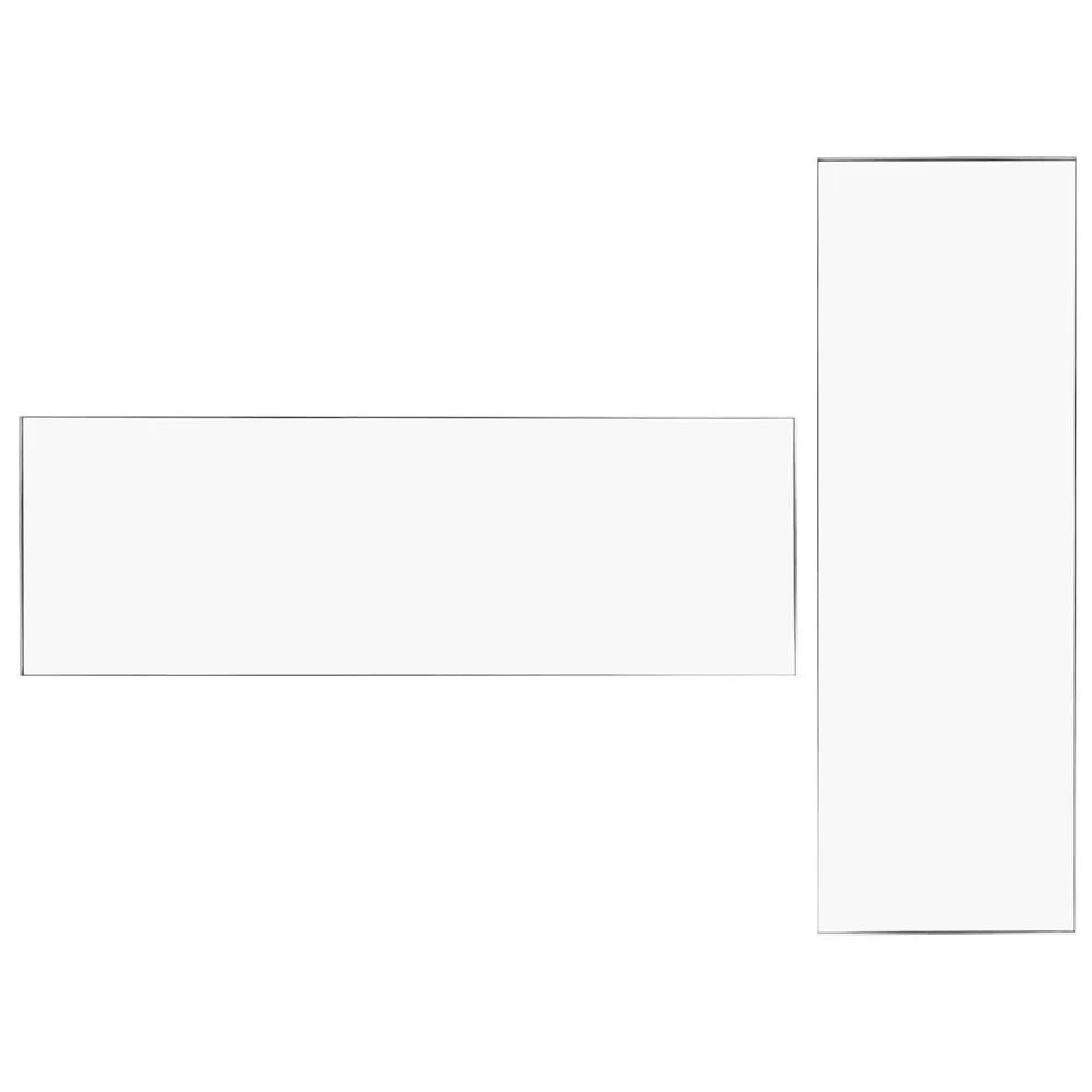 Heal's Fine Edge Mirror Rectangle 150x50cm Silver 1