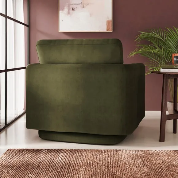 Max Velvet Swivel Chair 2