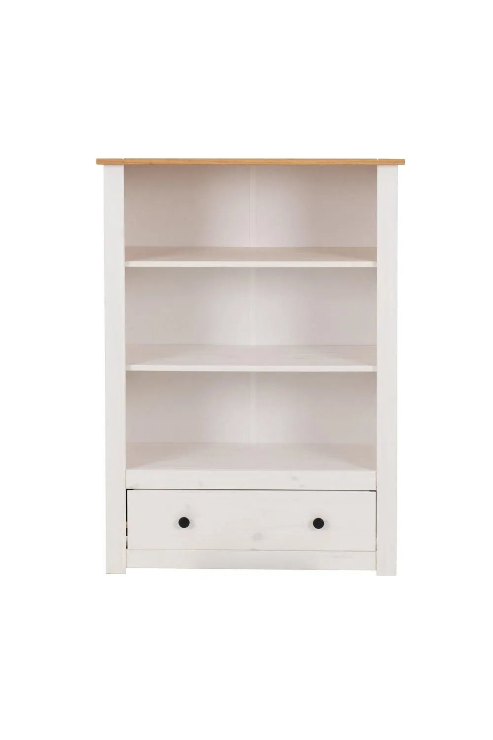 Seconique Panama 1 Drawer Bookcase in White 2