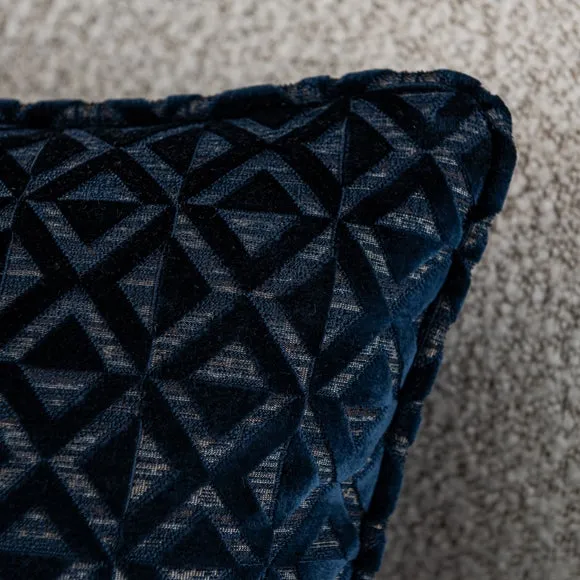 Diamond Geometric Velvet Cushion 2