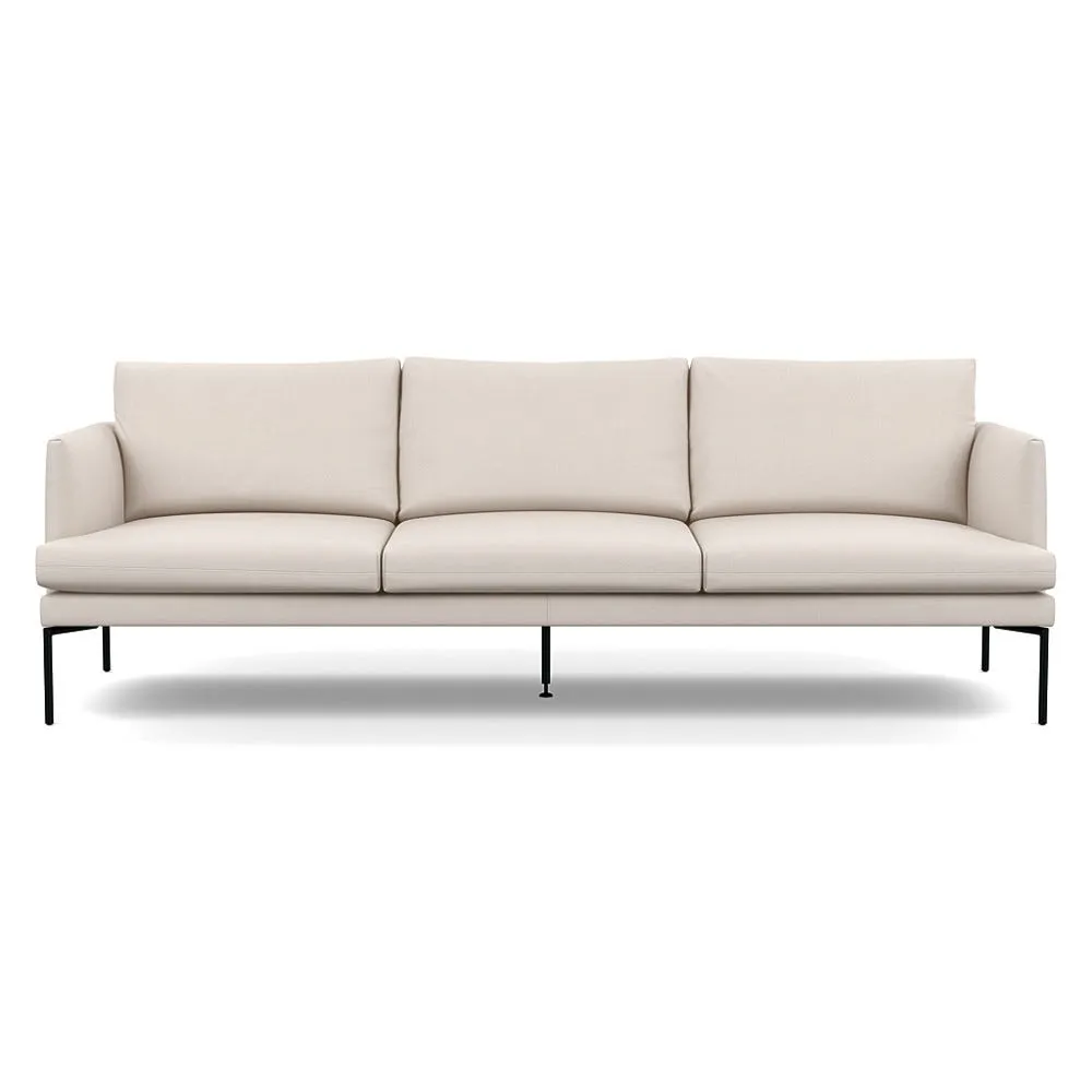 Heal's Matera 4 Seater Sofa Siena Cotton Natural Black Feet 1