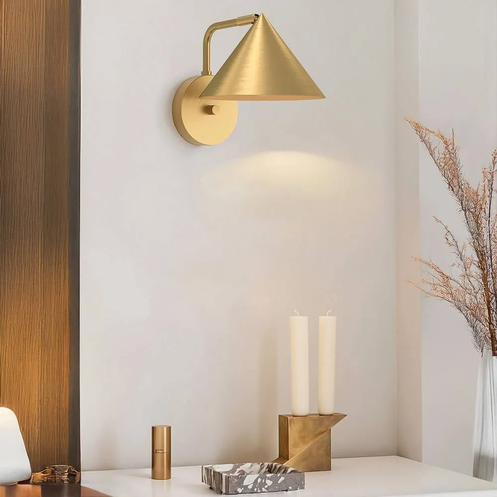 Netlighting Alora Mood Remyck Dome Wall Lamp Contemporary Brushed Gold 1x E27 2