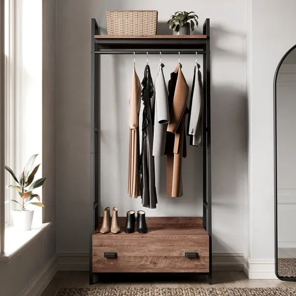 Fulton Open Wardrobe, Pine